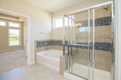 Elegant Shower with Glass Doors